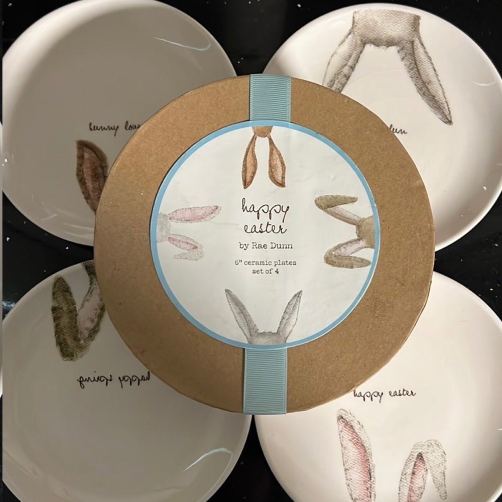 Rae Dunn Easter Appetizer Plates